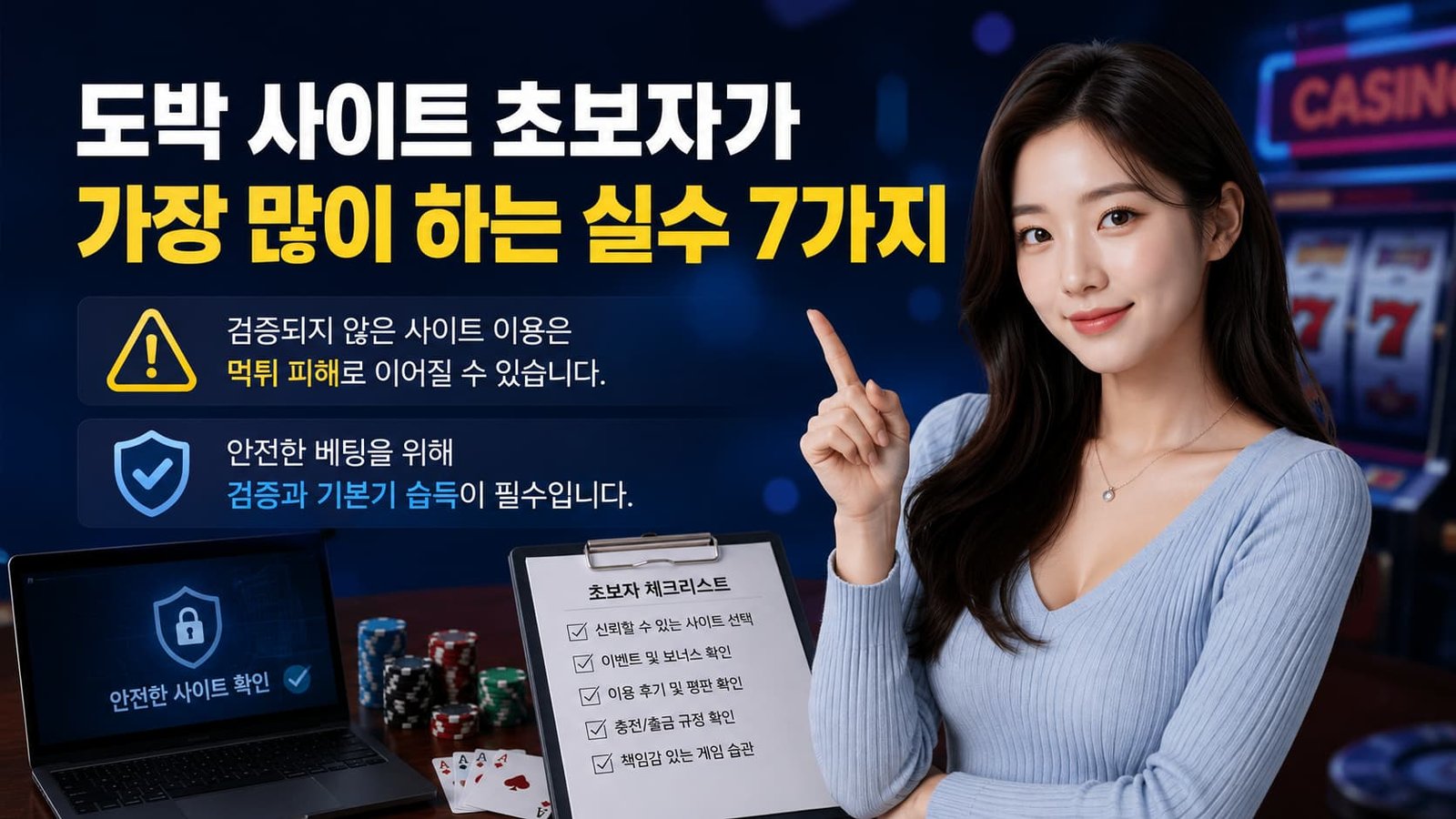 도박 사이트 초보자가 가장 많이 하는 실수 7가지