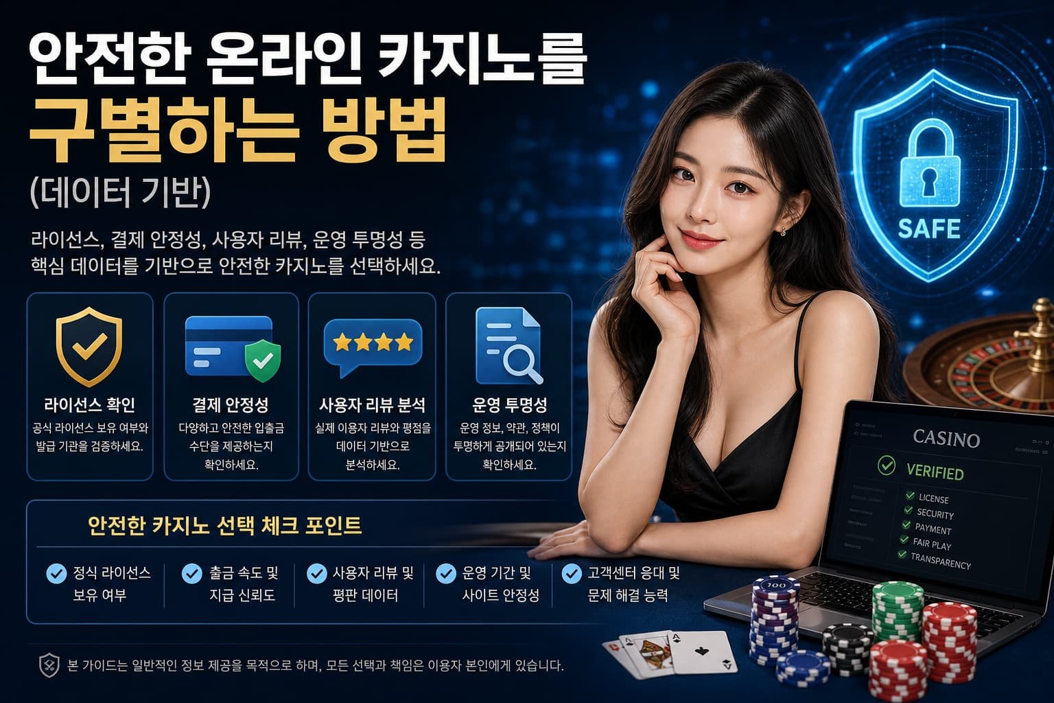 안전한 온라인 카지노를 구별하는 방법 (데이터 기반)